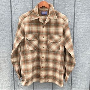 Vintage 80's Pendleton 100% Wool Button Down Shirt